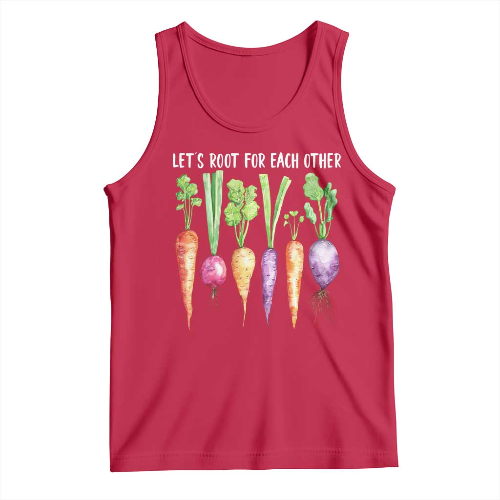 Let's Roots For Each Other Vegetable Tank Top Motivational - Wonder Print Shop