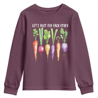Let's Roots For Each Other Vegetable Youth Sweatshirt Motivational - Wonder Print Shop