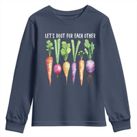 Let's Roots For Each Other Vegetable Youth Sweatshirt Motivational - Wonder Print Shop