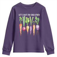 Let's Roots For Each Other Vegetable Youth Sweatshirt Motivational - Wonder Print Shop