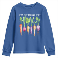 Let's Roots For Each Other Vegetable Youth Sweatshirt Motivational - Wonder Print Shop