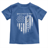 Brain Cancer Warrior Toddler T Shirt Fight Gray Ribbon American Flag Heart