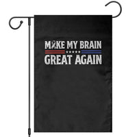 Funny Brain Surgery Recovery Garden Flag Make My Brain Great Again Gray Ribbon
