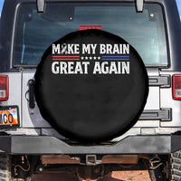 Funny Brain Surgery Recovery Spare Tire Cover Make My Brain Great Again Gray Ribbon