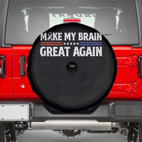 Funny Brain Surgery Recovery Spare Tire Cover Make My Brain Great Again Gray Ribbon