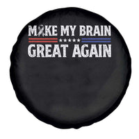 Funny Brain Surgery Recovery Spare Tire Cover Make My Brain Great Again Gray Ribbon