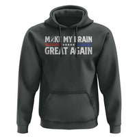 Funny Brain Surgery Recovery Hoodie Make My Brain Great Again Gray Ribbon