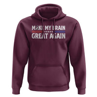 Funny Brain Surgery Recovery Hoodie Make My Brain Great Again Gray Ribbon
