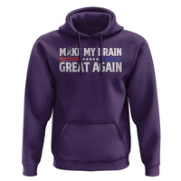 Funny Brain Surgery Recovery Hoodie Make My Brain Great Again Gray Ribbon