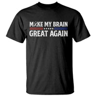 Funny Brain Surgery Recovery T Shirt Make My Brain Great Again Gray Ribbon