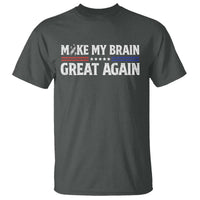 Funny Brain Surgery Recovery T Shirt Make My Brain Great Again Gray Ribbon