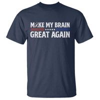 Funny Brain Surgery Recovery T Shirt Make My Brain Great Again Gray Ribbon