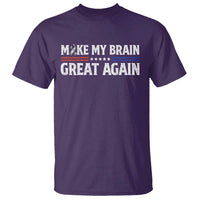 Funny Brain Surgery Recovery T Shirt Make My Brain Great Again Gray Ribbon