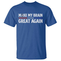 Funny Brain Surgery Recovery T Shirt Make My Brain Great Again Gray Ribbon