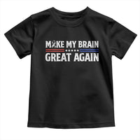 Funny Brain Surgery Recovery Toddler T Shirt Make My Brain Great Again Gray Ribbon