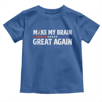 Funny Brain Surgery Recovery Toddler T Shirt Make My Brain Great Again Gray Ribbon
