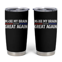 Funny Brain Surgery Recovery Tumbler Cup Make My Brain Great Again Gray Ribbon