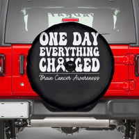 Brain Cancer Awareness Spare Tire Cover Fight Brain Tumor Cure Groovy