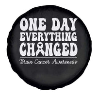 Brain Cancer Awareness Spare Tire Cover Fight Brain Tumor Cure Groovy