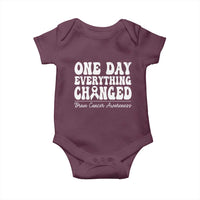 Brain Cancer Awareness Baby Onesie Fight Brain Tumor Cure Groovy