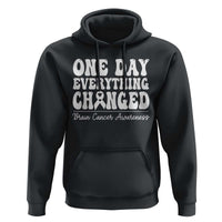 Brain Cancer Awareness Hoodie Fight Brain Tumor Cure Groovy