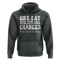 Brain Cancer Awareness Hoodie Fight Brain Tumor Cure Groovy