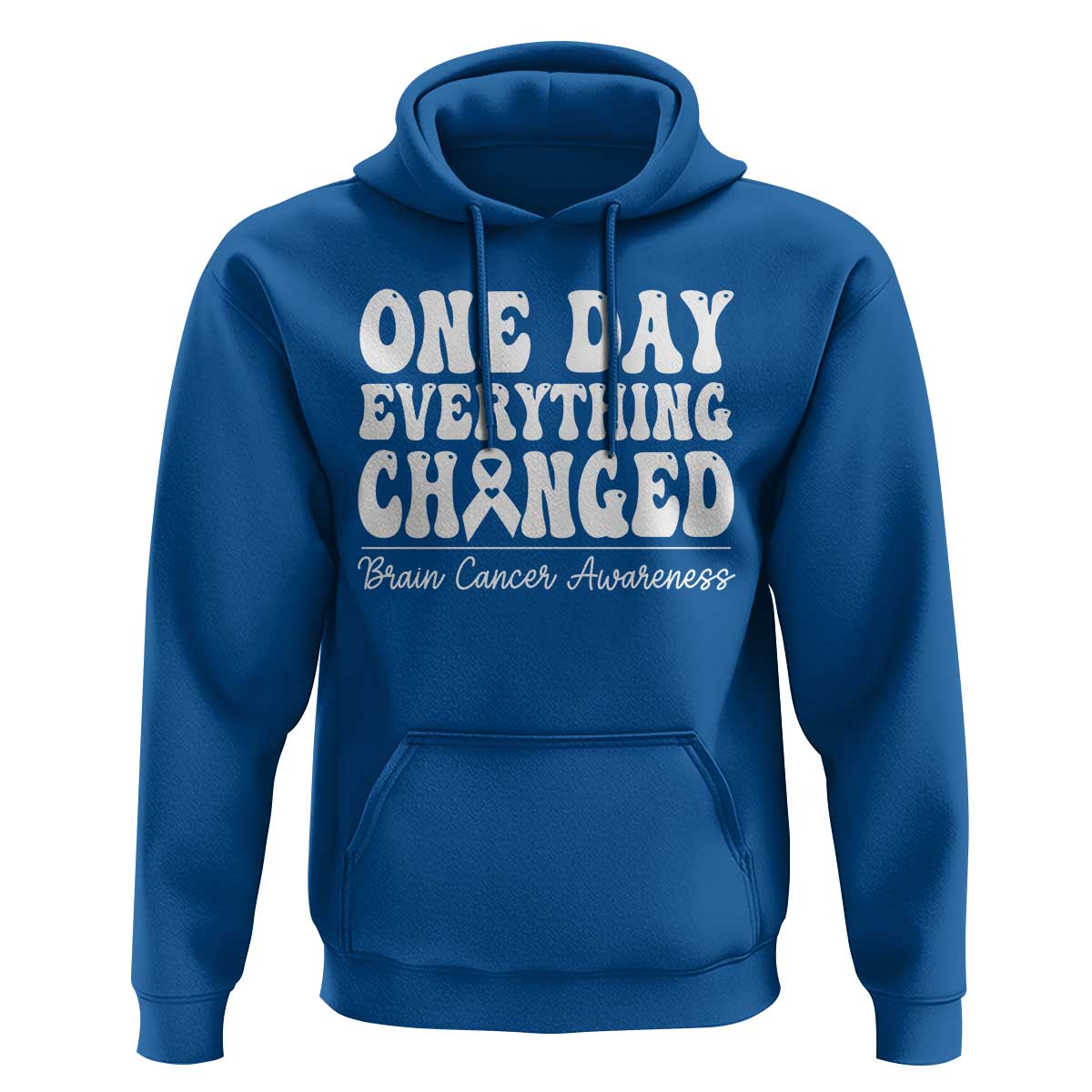 Brain Cancer Awareness Hoodie Fight Brain Tumor Cure Groovy