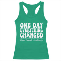Brain Cancer Awareness Racerback Tank Top Fight Brain Tumor Cure Groovy