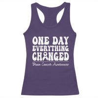 Brain Cancer Awareness Racerback Tank Top Fight Brain Tumor Cure Groovy