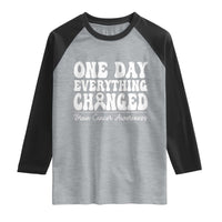 Brain Cancer Awareness Raglan Shirt Fight Brain Tumor Cure Groovy