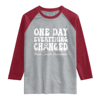 Brain Cancer Awareness Raglan Shirt Fight Brain Tumor Cure Groovy