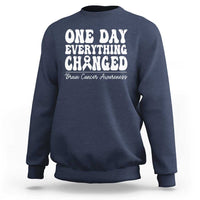 Brain Cancer Awareness Sweatshirt Fight Brain Tumor Cure Groovy