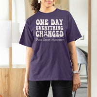 Brain Cancer Awareness T Shirt For Women Fight Brain Tumor Cure Groovy