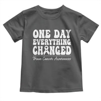 Brain Cancer Awareness Toddler T Shirt Fight Brain Tumor Cure Groovy