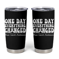 Brain Cancer Awareness Tumbler Cup Fight Brain Tumor Cure Groovy