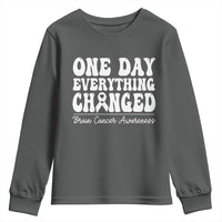 Brain Cancer Awareness Youth Sweatshirt Fight Brain Tumor Cure Groovy