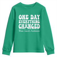 Brain Cancer Awareness Youth Sweatshirt Fight Brain Tumor Cure Groovy