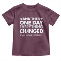Brain Cancer Awareness Toddler T Shirt Retro Fight Brain Tumor Cure Gray Ribbon