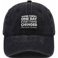 Brain Cancer Awareness Washed Cotton Baseball Cap Retro Fight Brain Tumor Cure Gray Ribbon