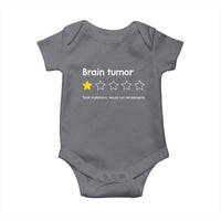 Brain Tumor Baby Onesie One Star Would Not Recommend Brain Cancer Awareness