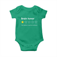Brain Tumor Baby Onesie One Star Would Not Recommend Brain Cancer Awareness