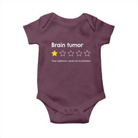 Brain Tumor Baby Onesie One Star Would Not Recommend Brain Cancer Awareness