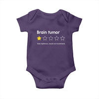 Brain Tumor Baby Onesie One Star Would Not Recommend Brain Cancer Awareness
