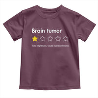 Brain Tumor Toddler T Shirt One Star Would Not Recommend Brain Cancer Awareness