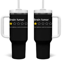 Brain Tumor Tumbler With Handle One Star Would Not Recommend Brain Cancer Awareness