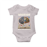 Brain Tumor Warrior Baby Onesie Gray Ribbon Brain Cancer Awareness