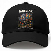 Brain Tumor Warrior Baseball Cap Gray Ribbon Brain Cancer Awareness