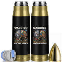 Brain Tumor Warrior Bullet Tumbler Gray Ribbon Brain Cancer Awareness