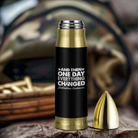 Glioblastoma Awareness Bullet Tumbler Retro Fight Brain Tumor Cure Gray Ribbon