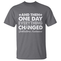 Glioblastoma Awareness T Shirt Retro Fight Brain Tumor Cure Gray Ribbon